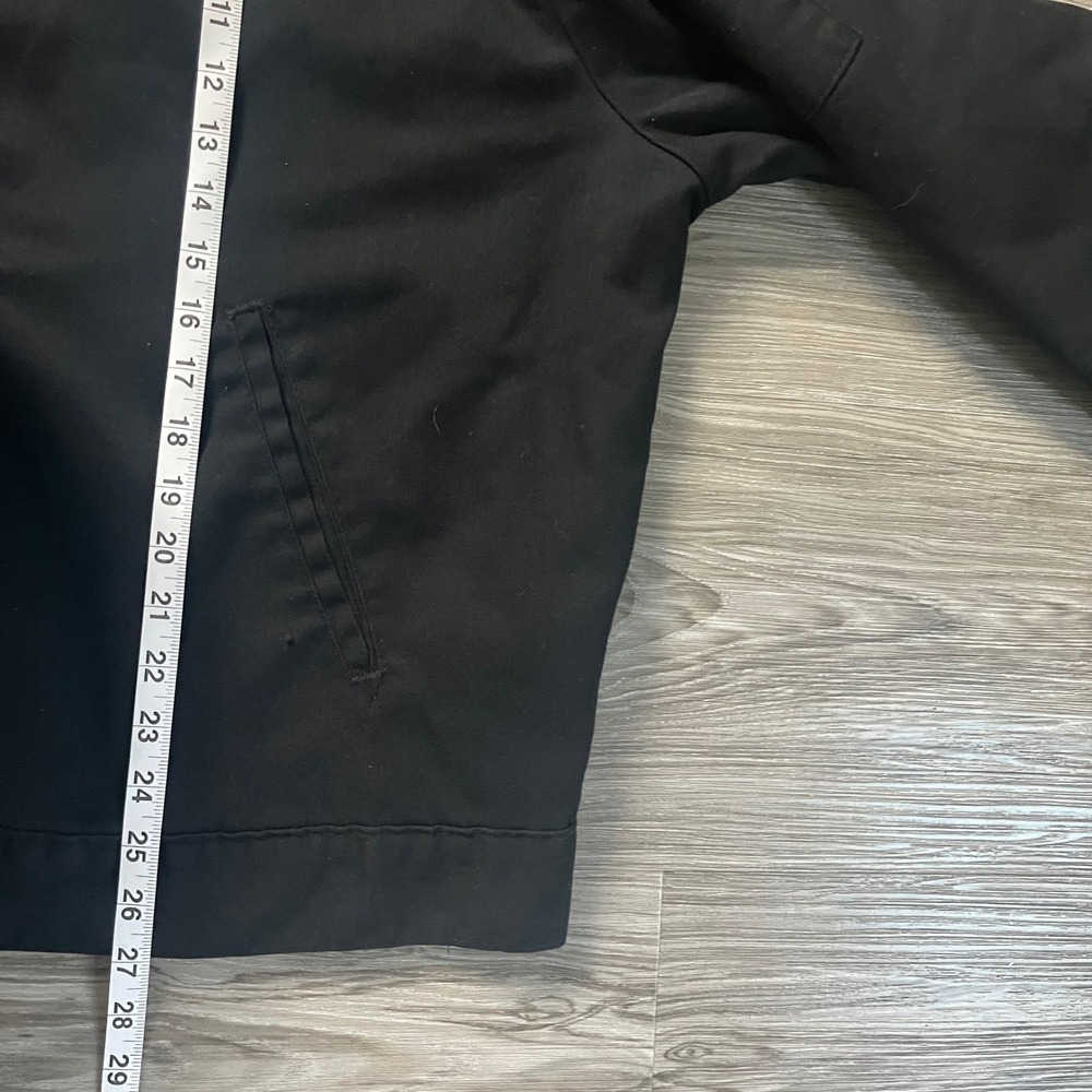Vintage Dickies Eisenhower Jacket Men XL Black Quilted Lined Insulated Work Coat - Picture 4 of 5